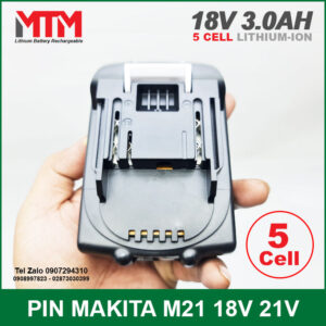 Pin Makita 18V 3.0Ah 5 cell - mạch bảo vệ 5S 80A 17