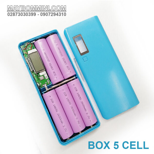 Box sạc pin dự phòng 5 cell 15