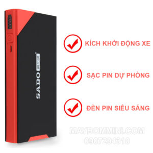 Box kích điện và sạc dự phòng ôtô xe máy 5V 12V 8500mAh 3in1 10