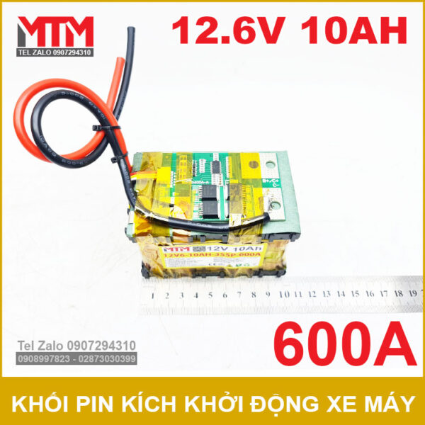 Khối pin kích khởi động xe máy 12.6V 10Ah 600A 3S MTM 10