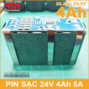 Khối pin 24V 4Ah 6S chịu tải 5A MTM 19