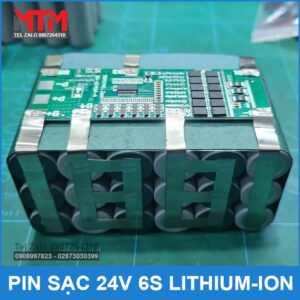 Pin sạc 24V 6Ah 15A 6S MTM 15