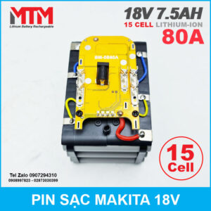 Pin Makita 18V 7.5Ah 15 cell 21