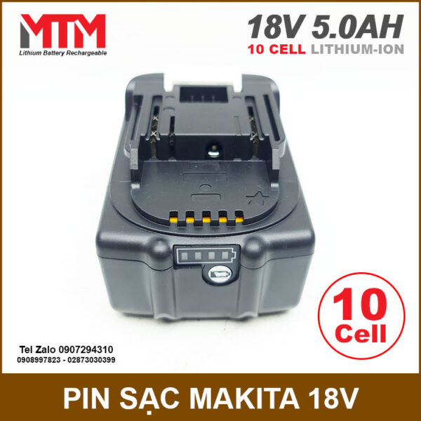 Pin Makita 18V 5.0Ah 10 cell 9