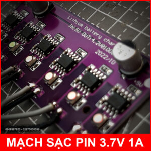 Mạch sạc pin 18650 3.7V 4.2V 1A 6 cell độc lập 13