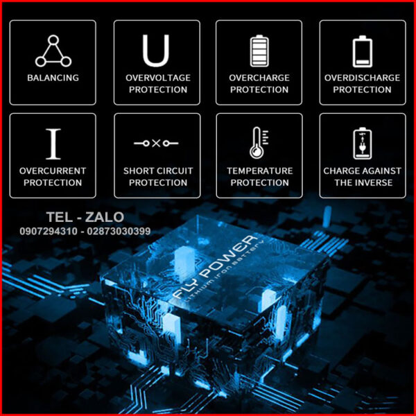 Khối pin sạc 12V 7.8Ah 25A 3S MTM - kèm sạc 9