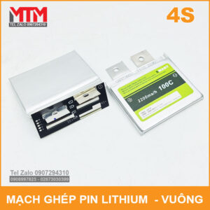 Mạch ghép cell pin lithium ion 3.7V 2200mAh - vuông 17