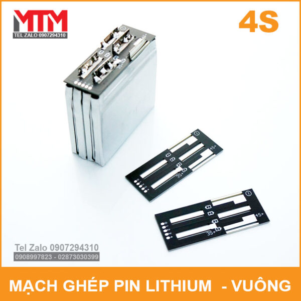 Mạch ghép cell pin lithium ion 3.7V 2200mAh - vuông 4