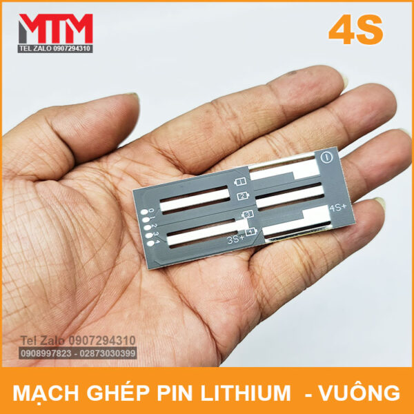 Mạch ghép cell pin lithium ion 3.7V 2200mAh - vuông 11