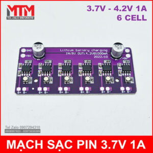 Mạch sạc pin 18650 3.7V 4.2V 1A 6 cell độc lập 16