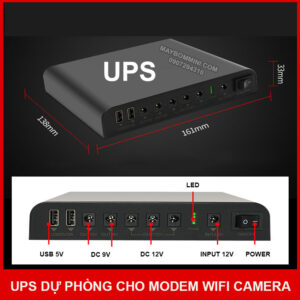 UPS dự phòng modem wifi camera 5V 9V 12V 24000mAh 17