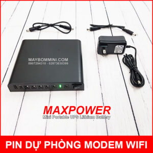 Nguồn điện UPS dự phòng modem wifi camera USB 5V 9V 12V 12000mAh MAXPOWER 13