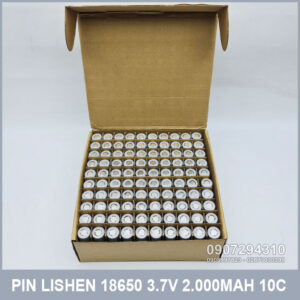 Pin 18650 2000mAh 3.7V 10C Lishen xám 14