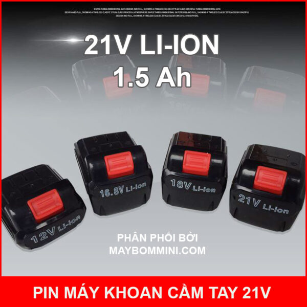 Pin máy khoan súng bắn vít 21V 1.5Ah 3