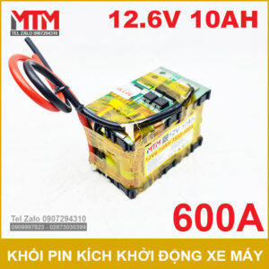 Khối pin kích khởi động xe máy 12.6V 10Ah 600A 3S MTM 13