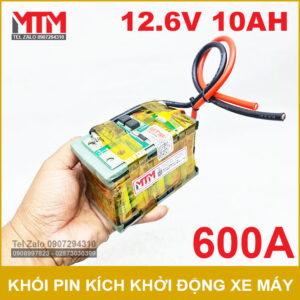 Khối pin kích khởi động xe máy 12.6V 10Ah 600A 3S MTM 14