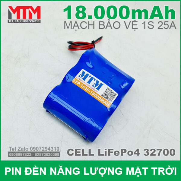 Pin đèn năng lượng mặt trời 3.2V 18Ah MTM 4