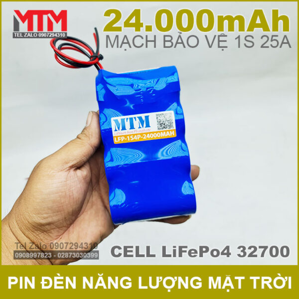 Pin đèn năng lượng mặt trời 3.2V 24Ah MTM 6