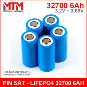 Pin sắt LiFePo4 32700 3.2V 6000mAh 10