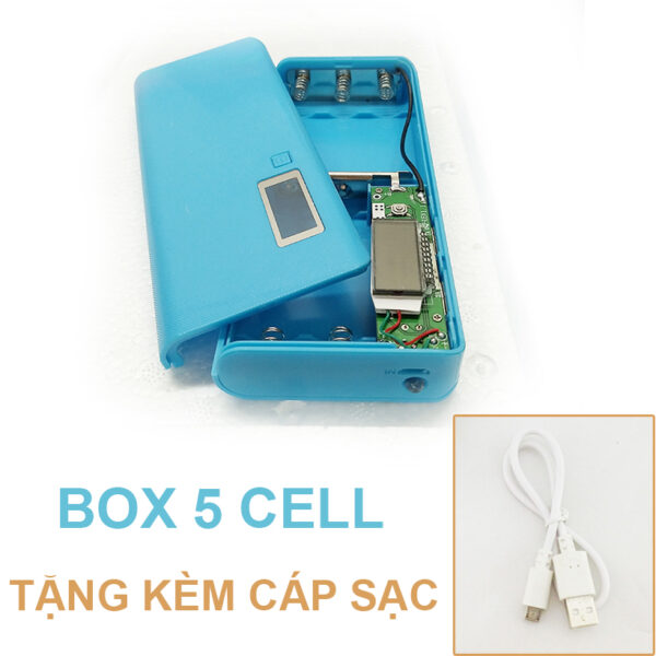 Box sạc pin dự phòng 5 cell 4