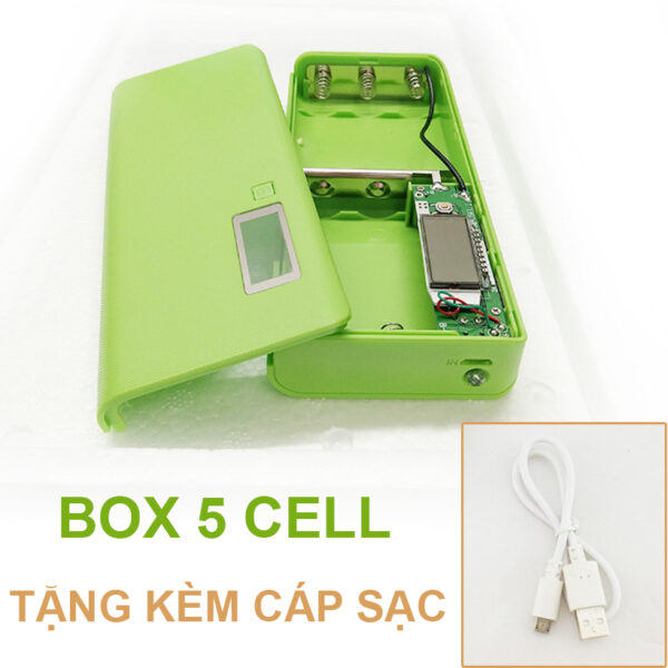 Box sạc pin dự phòng 5 cell 6