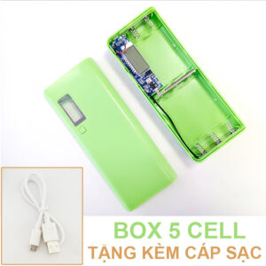 Box sạc pin dự phòng 5 cell 22