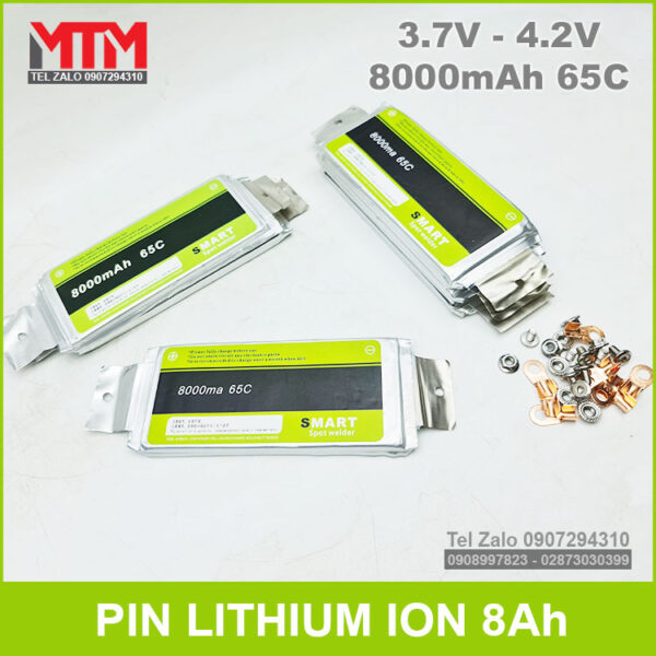 Pin lithium ion 3.7V 8000mAh 65C Smart 4