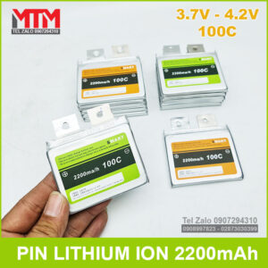 Pin lithium ion 3.7V 2200mAh 100C Smart 17