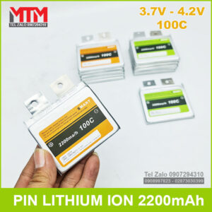 Pin lithium ion 3.7V 2200mAh 100C Smart 13