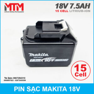 Pin Makita 18V 7.5Ah 15 cell 16