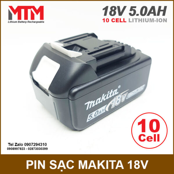 Pin Makita 18V 5.0Ah 10 cell 3