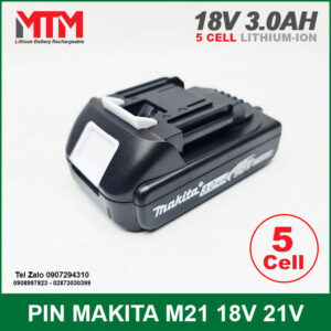 Pin Makita 18V 3.0Ah 5 cell - mạch bảo vệ 5S 80A 19