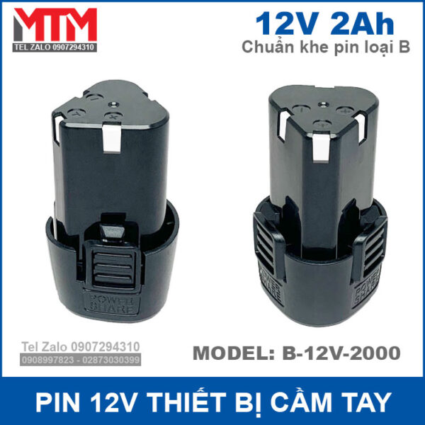 Pin 12V 2000mah 3 cell thiết bị cầm tay – chuẩn khe pin loại B 4