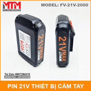 Pin 21V 2000mah 5 cell thiết bị cầm tay 15