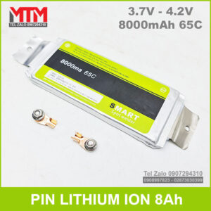 Pin lithium ion 3.7V 8000mAh 65C Smart 14