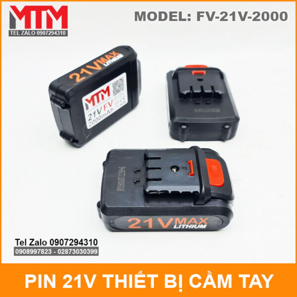 Pin 21V 2000mah 5 cell thiết bị cầm tay 2