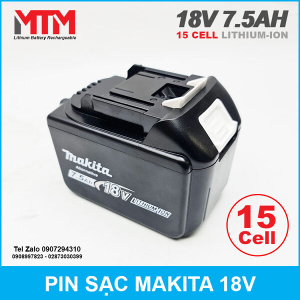 Pin Makita 18V 7.5Ah 15 cell 3