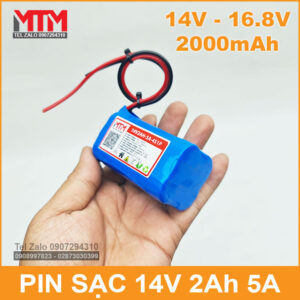 Pin sạc 14V 2Ah 5A 4S MTM 15