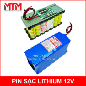 Bình ắc quy pin lithium 12V 14000mah 40A MTM kèm sạc 15