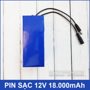 Pin sạc 12V 18000mAh kèm sạc pin 14