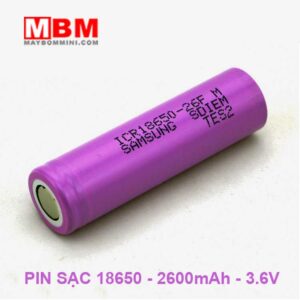 Pin sạc 18650 2600mAh 3.6V 11