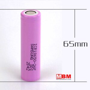 Pin sạc 18650 2600mAh 3.6V 12