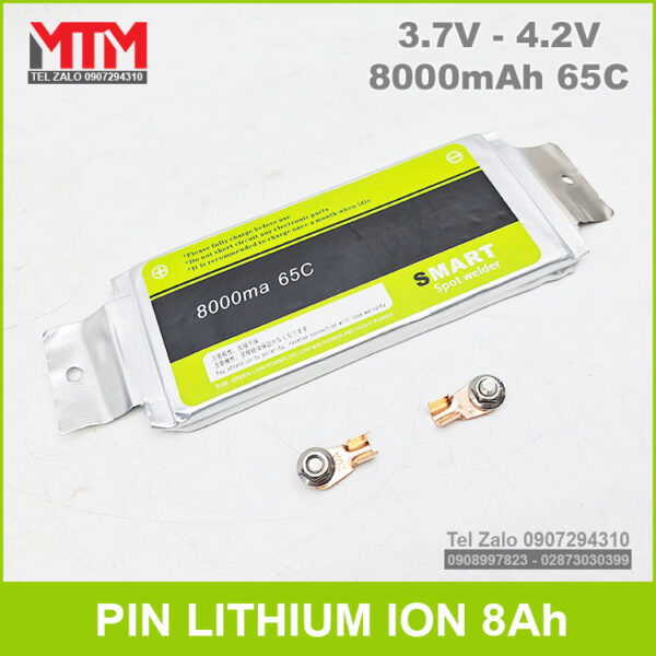 Pin lithium ion 3.7V 8000mAh 65C Smart 7