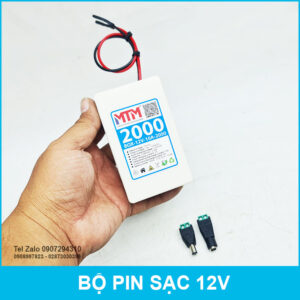 Bộ box pin sạc 12V 2000mAh 10A MTM 14