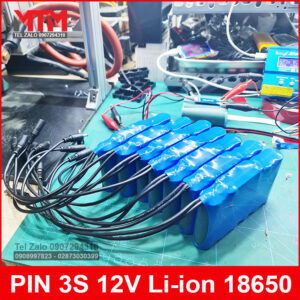 Khối pin sạc 12V 2Ah 5A 3S MTM kèm sạc 19