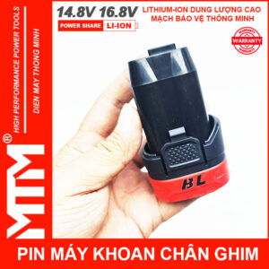 Pin máy khoan bắt vít 16.8V 2.5Ah 4 cell chuẩn khe chân ghim - Cell EVE 12C 30A 18