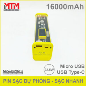 Sạc dự phòng 16000mAh 8 cell 22.5W - sạc nhanh 19