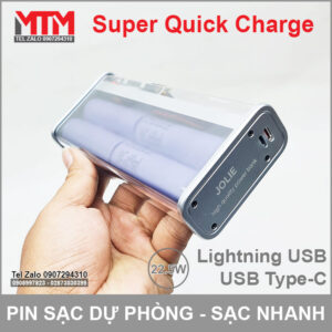 Sạc dự phòng 16000mAh 22.5W - sạc nhanh 2 chiều QC PD 15