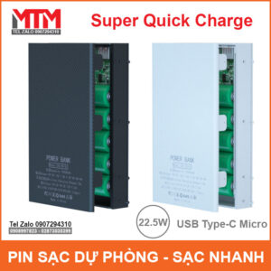 Pin dự phòng 10000mAh sạc nhanh không dây 5 Cell 18