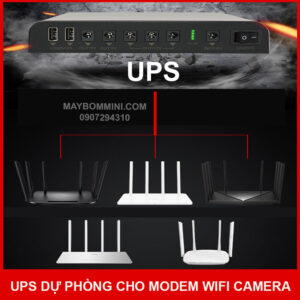 UPS dự phòng modem wifi camera 5V 9V 12V 24000mAh 21